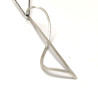 Silver ribbon pendant