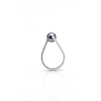 Anillo vértice con perla